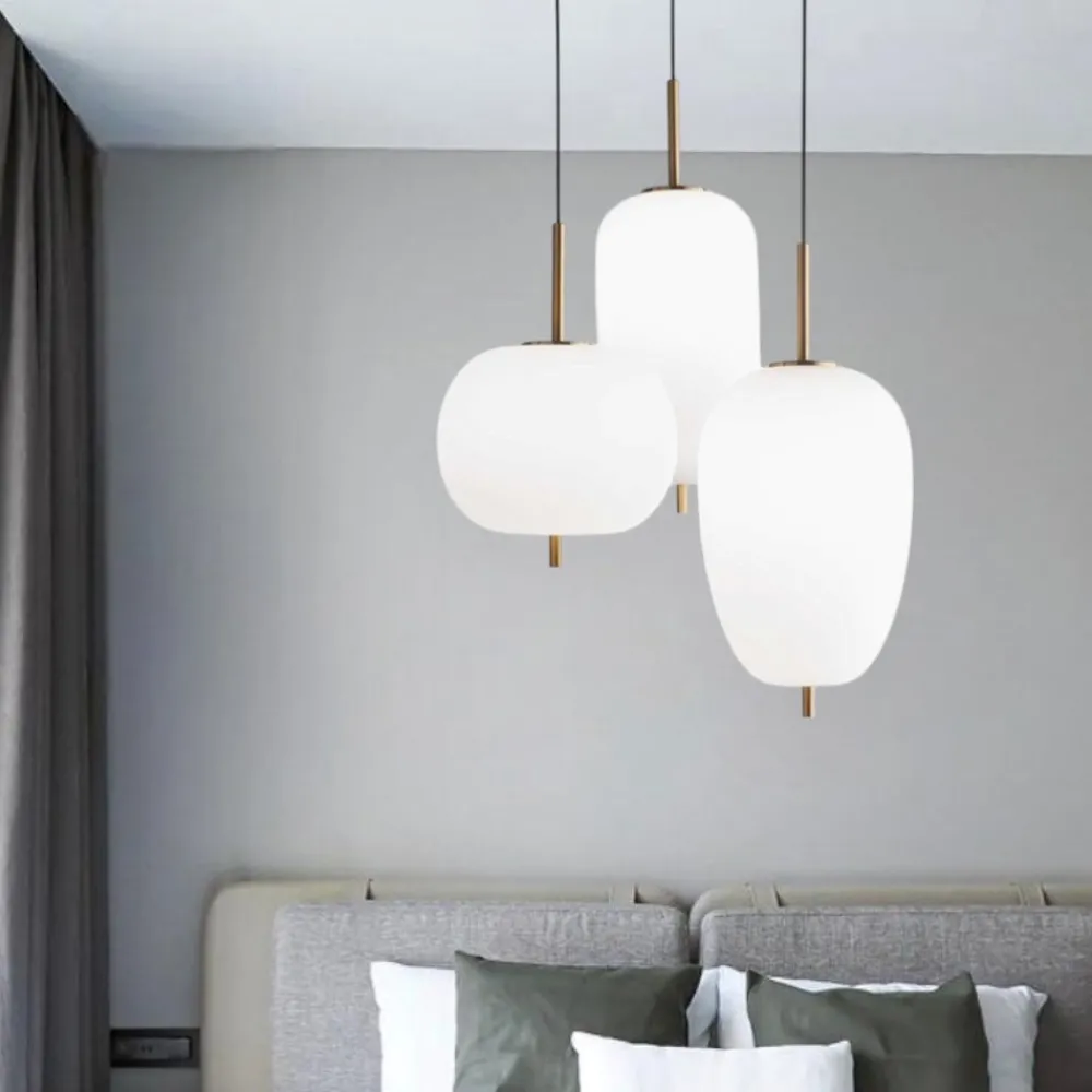 Lampadario Camera Da Letto-Ideal Lux umile sp3 lampadario led 3 luci pendenti 60w 3000k oro