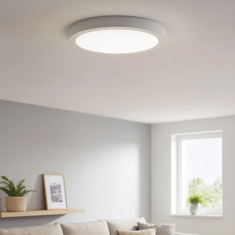 Plafoniere Moderne-Ideal Lux universal pl d17 plafoniera a cucina 12w 3000k bianca rotonda