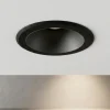 Faretti Da Incasso-Ideal Lux virus faretto led incasso a soffitto 3w 3000k nero tondo
