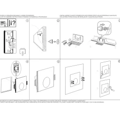 Segnapasso Led-Ideal Lux walky-3 fi segnapasso led 1w 3000k 220-240v di gesso bianco da incasso