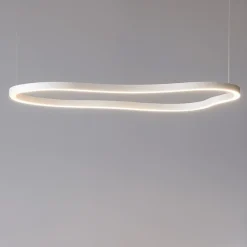 Lampadari Moderni-Ideal Lux waves-3 sp lampadario moderno bianco led 155cm