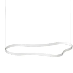 Lampadari Moderni-Ideal Lux waves-3 sp lampadario moderno bianco led 155cm