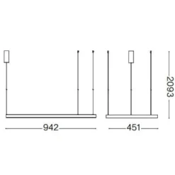 Lampadari Moderni-Ideal Lux waves-1 sp lampadario moderno nero led