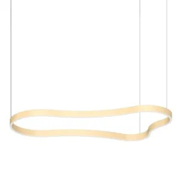 Lampadario Camera Da Letto-Ideal Lux waves-2 sp lampadario per camera da letto oro 125cm