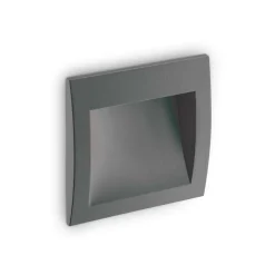 Segnapasso Led-Ideal Lux wire segnapasso antracite da esterni incasso parete led 1,5w 3000k ip65