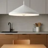 Lampadari Cucina-Ideal Lux yurta sp1 d50 grande lampadario pendente da cucina cono bianco