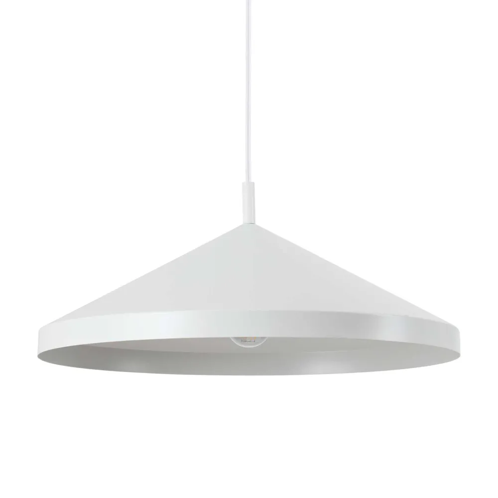 Lampadari Cucina-Ideal Lux yurta sp1 d50 grande lampadario pendente da cucina cono bianco