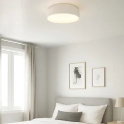 Plafoniere Moderne-Ideal Lux ziggy pl d030 plafoniera tonda bianca led 22w 3000k moderna