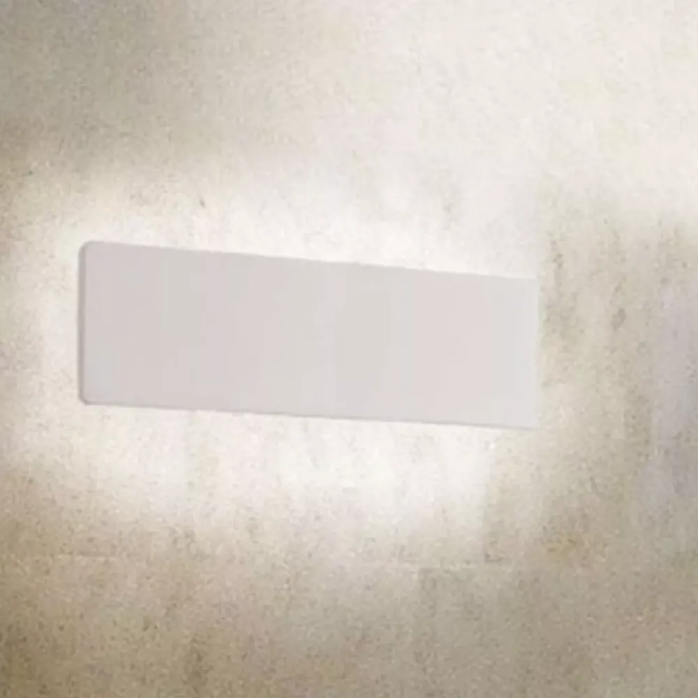 Applique Da Parete-Ideal Lux zig zag ap1 d29 bianco led 4000k 12,5w applique moderna