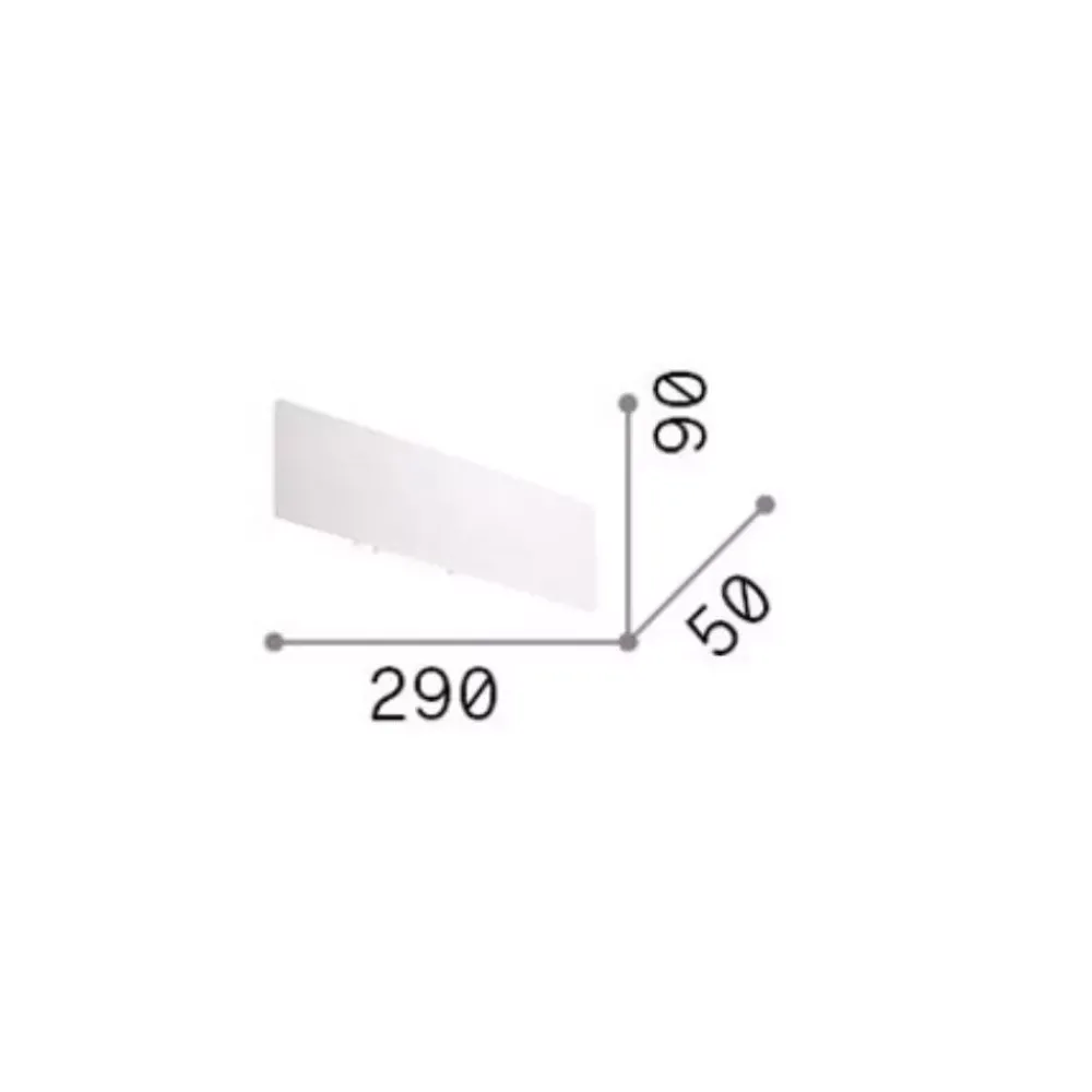 Applique Da Parete-Ideal Lux zig zag ap1 d29 bianco led 4000k 12,5w applique moderna