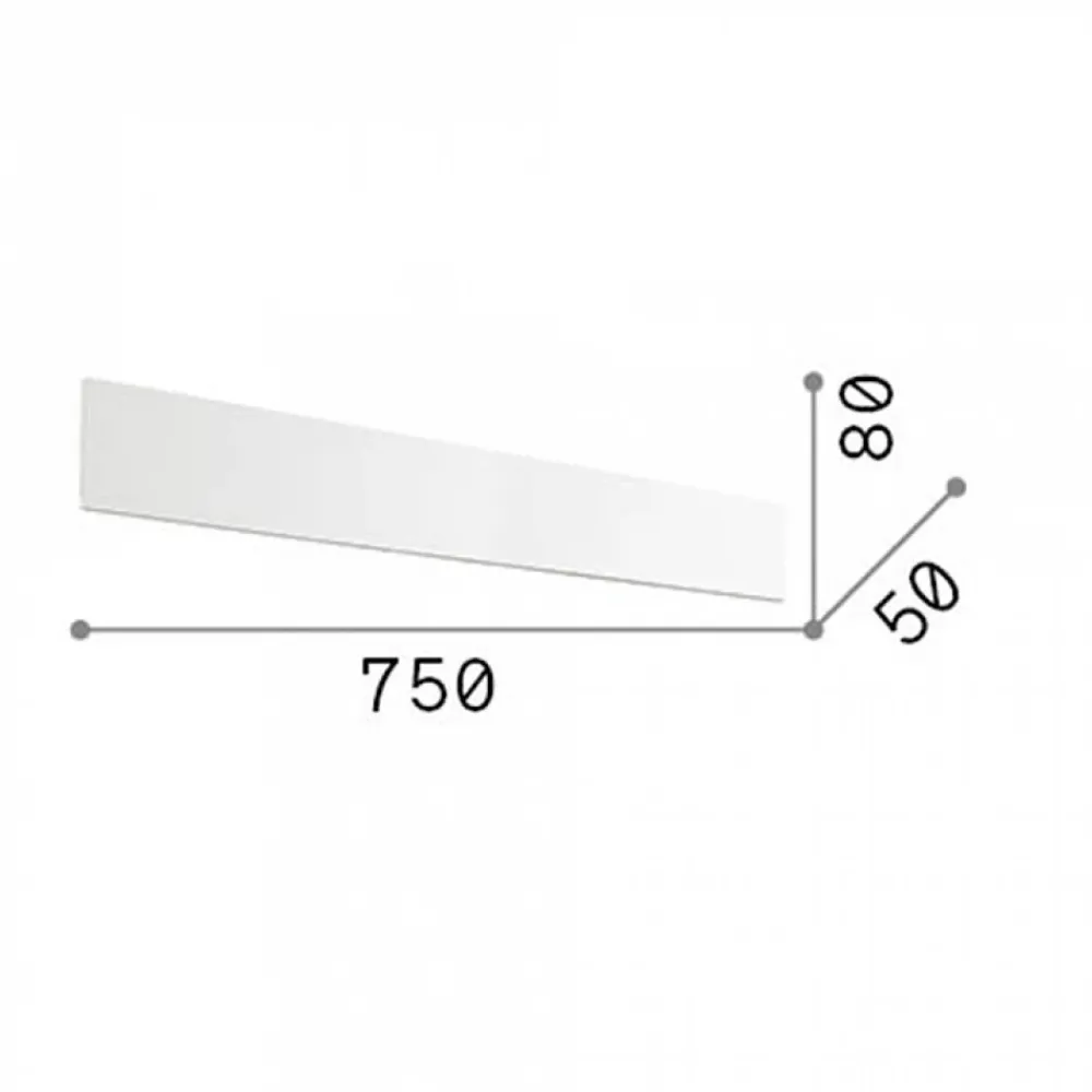 Applique Da Parete-Ideal Lux zig zag ap d75 2700k applique moderna bianca