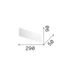 Applique Da Parete-Ideal Lux zig zag ap d29 2700k applique moderna led bianca