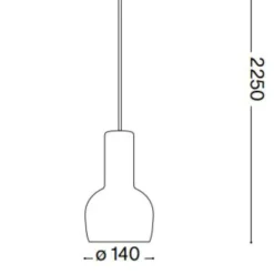 Lampade A Sospensione-Ideal Lux Idea lux oil-3 sp1 lampada a sospensione cemento per comodino camera da letto
