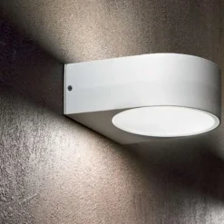Applique Da Esterno-Ideal Lux Iko ap1 applique per esterni ip54 bianco doppio fascio di luce
