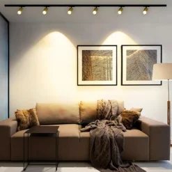 Illuminazione A Binario-Selezionato da Mazzolaluce Illuminazione binario 200cm nero oro spot orientabili monofase
