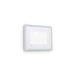 Segnapasso Led-Ideal Lux Indio piccolo segnapasso da incasso per esterno led 3000k ip65 impermeabile bianco