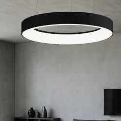 Lampadari Moderni-Vivida International Inner-r vivida 80 lampadario nero led 80w 3000k 4000k dimmerabile