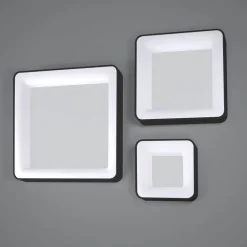 Plafoniere Moderne-Vivida International Inner-s plafoniera 60 nera quadrata 50w 3000k 4000k dimmerabile vivida