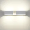 Applique Da Parete-IsyLuce applique bianca moderna led 40w 3000k design