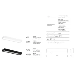 Applique Da Parete-IsyLuce applique bianco 36w 3000k design moderna