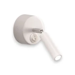 Applique Camera Da Letto-IsyLuce applique da comodino bianco luce orientabile