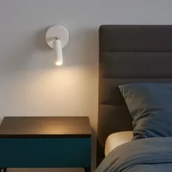 Applique Camera Da Letto-IsyLuce applique da comodino bianco luce orientabile