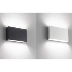 Applique Da Esterno-IsyLuce applique da esterno led 12w 3000k cover intercambiabile