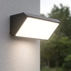Applique Da Esterno-IsyLuce applique da esterno led 3000k antracite moderna anti corrosione