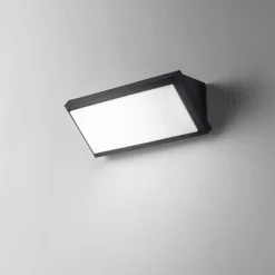 Applique Da Esterno-IsyLuce applique da esterno led 3000k antracite moderna anti corrosione