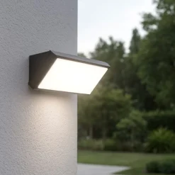 Applique Da Esterno-IsyLuce applique da esterno led 3000k antracite moderna anti corrosione