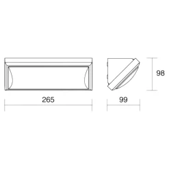 Applique Da Esterno-IsyLuce applique da esterno led 3000k antracite moderna anti corrosione