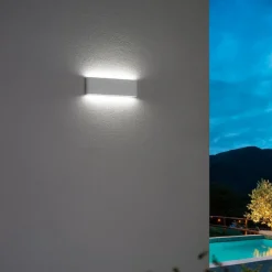Applique Da Esterno-IsyLuce applique da esterno moderna corten marrone fp