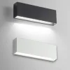 Applique Da Esterno-IsyLuce applique da esterno 6w 4000k cover antracite bianco