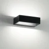 Applique Da Parete-IsyLuce applique da parete nero led 6w 4000k moderna