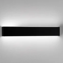 Applique Da Parete-IsyLuce applique da parete nera rettangolare led 36w cct dimmerabile