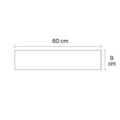 Applique Da Parete-IsyLuce applique da parete nera rettangolare led 36w cct dimmerabile