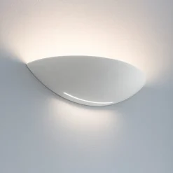 Applique Da Parete-IsyLuce applique di gesso bianco per interni