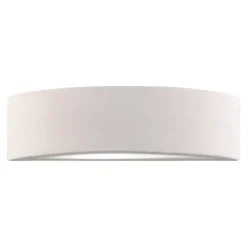 Applique Da Parete-IsyLuce applique di gesso curvo bianco