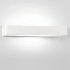 Applique Da Parete-IsyLuce applique di gesso moderna rettangolare bianca