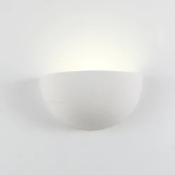 Applique Da Parete-IsyLuce applique in gesso bianco per interni