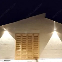 Applique Da Esterno-IsyLuce applique lampada da esterno cubo 16w 4000k corten