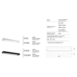 Applique Da Parete-IsyLuce applique led 24w 4000k bianca per interni moderna fp