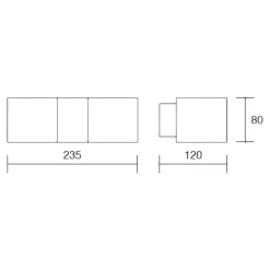 Applique Da Parete-IsyLuce applique led 10w 3000k nero design moderna