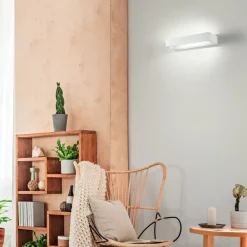 Applique Da Parete-IsyLuce applique led 12w 3000k rettangolare bianco moderno