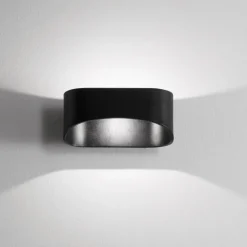 Applique Da Parete-IsyLuce applique nera design moderno led 10w 4000k