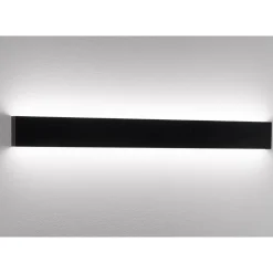 Applique Da Parete-IsyLuce applique nero led 36w 3000k moderna rettangolare