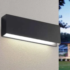 Applique Da Esterno-IsyLuce applique per esterni 3000k moderna cover antracite bianco