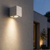 Applique Da Esterno-IsyLuce applique per esterni moderni cubo bianco