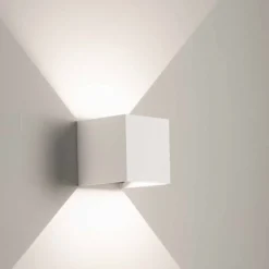 Applique Da Esterno-IsyLuce applique per esterno 16w 4000k cubo bianco