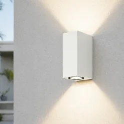 Applique Da Esterno-IsyLuce applique per esterno moderno bianco